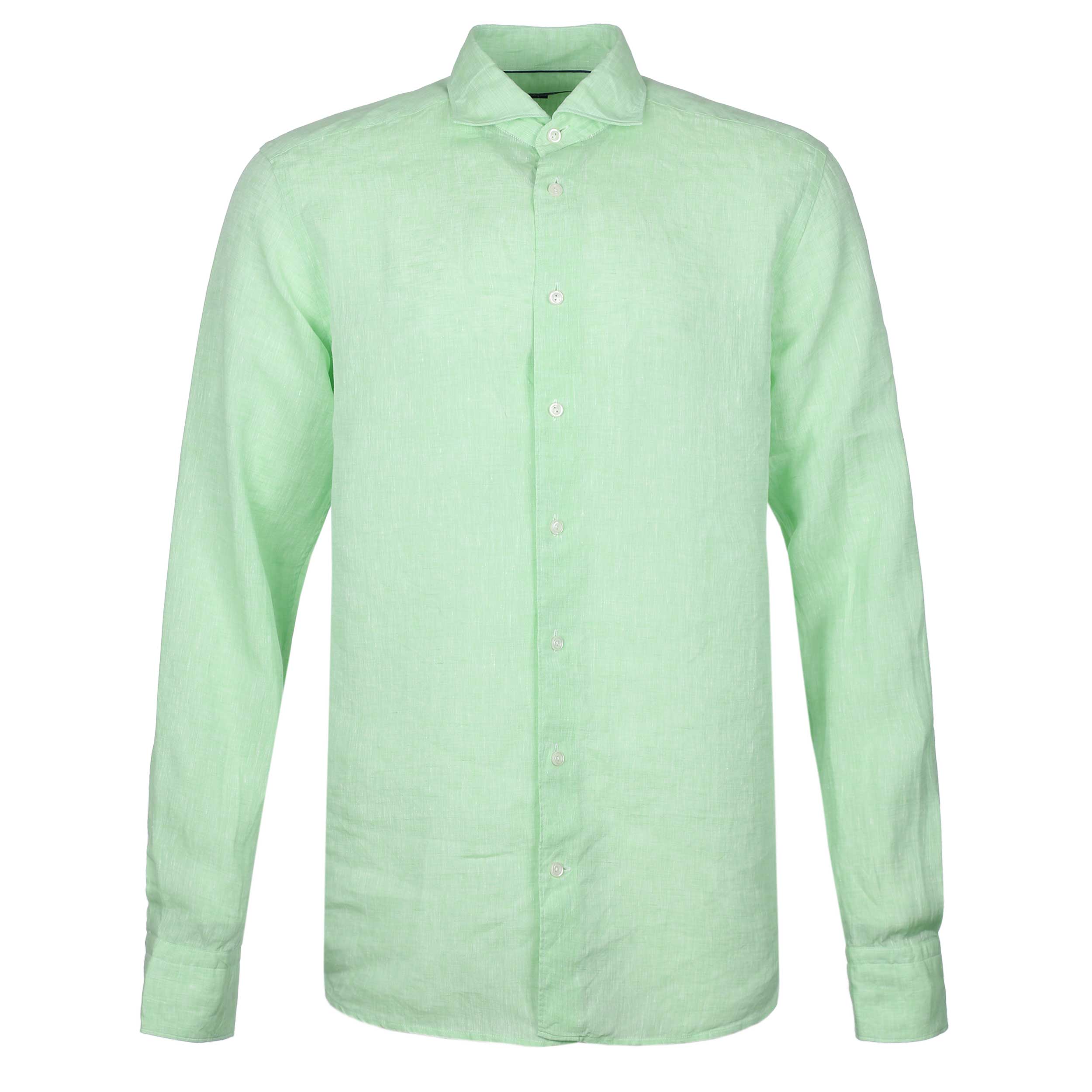 Eton Linen Shirt in Light Green | Eton | Norton Barrie