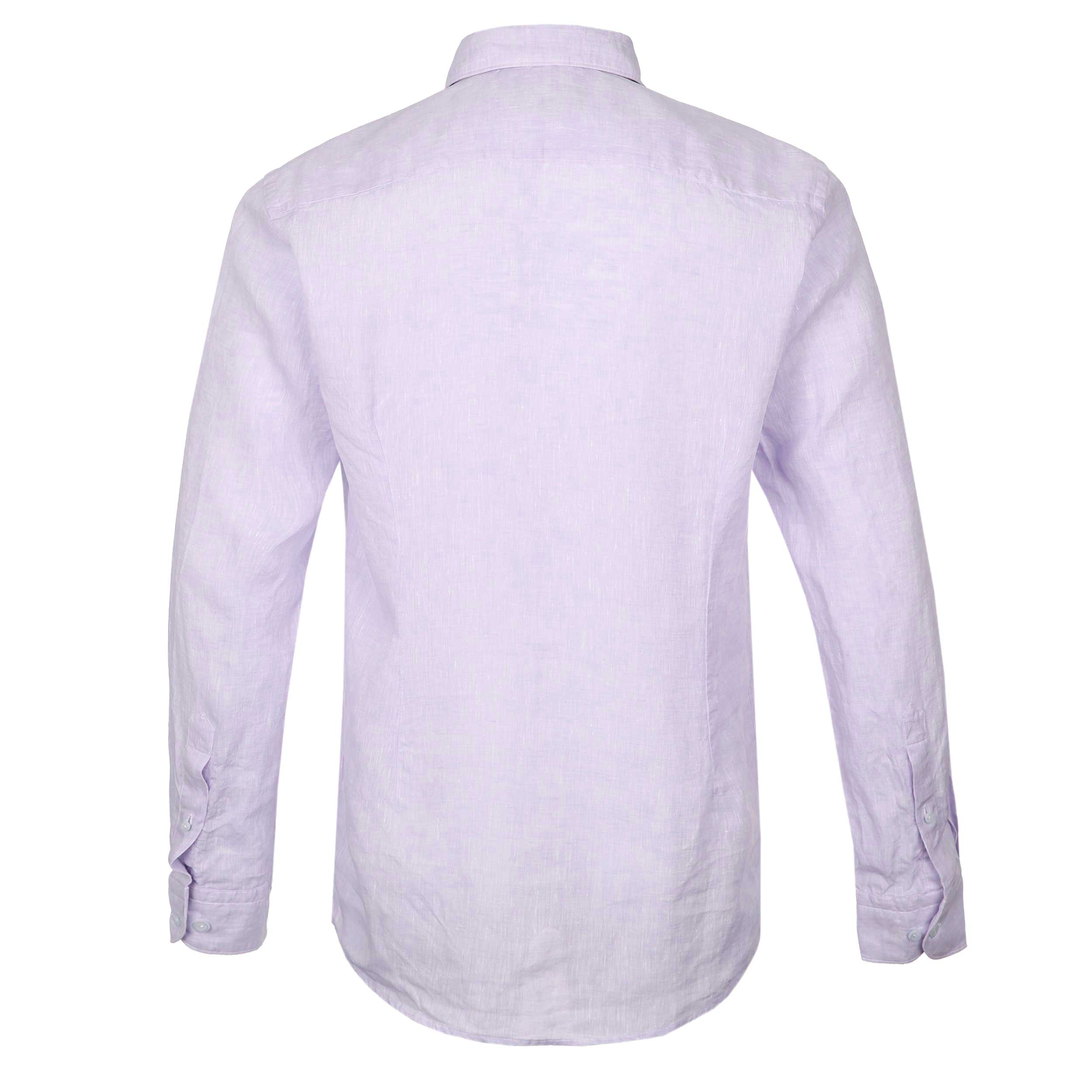 Eton Linen Shirt in Lilac