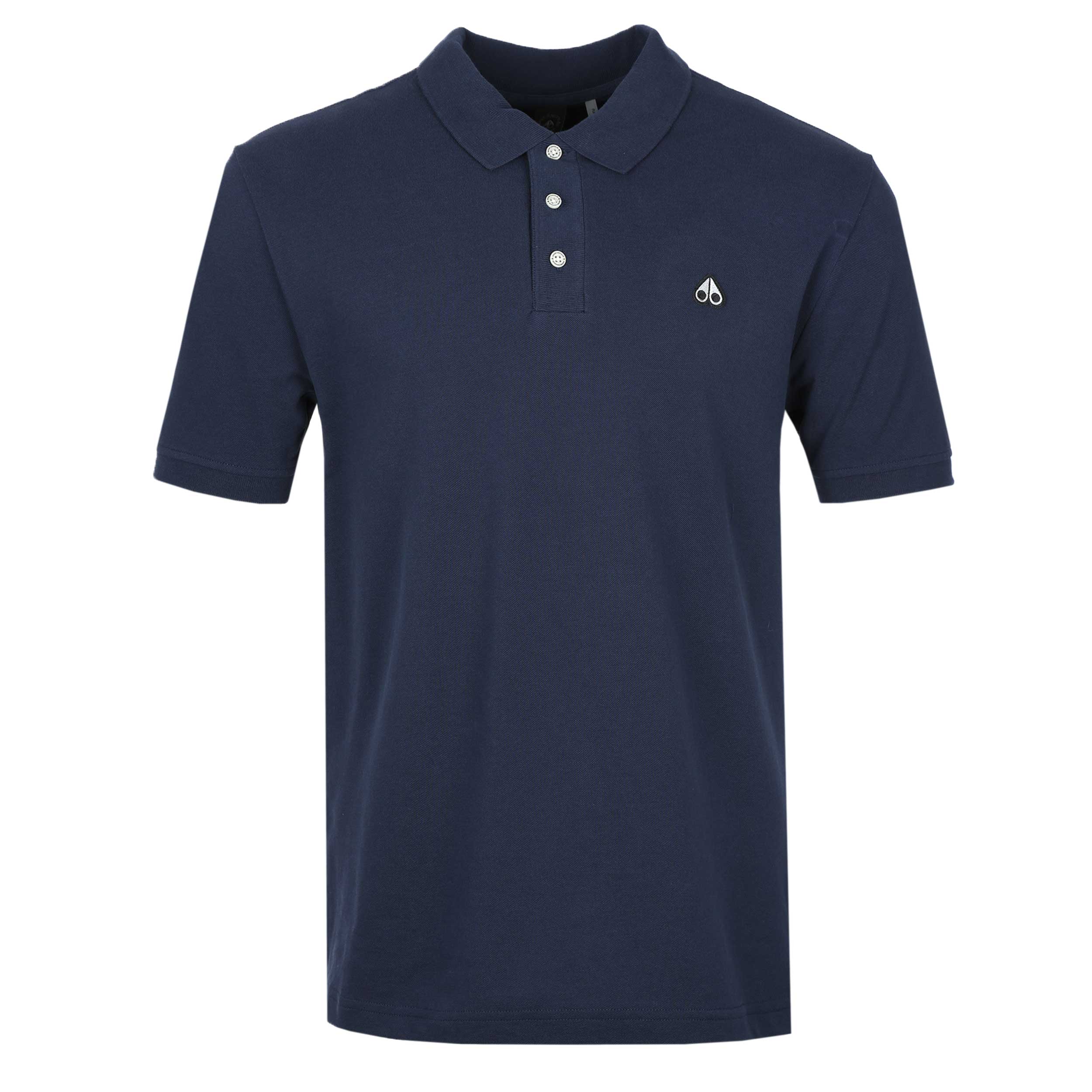 Moose Knuckles Pique Polo Shirt in Navy |Moose Knuckles | Norton Barrie