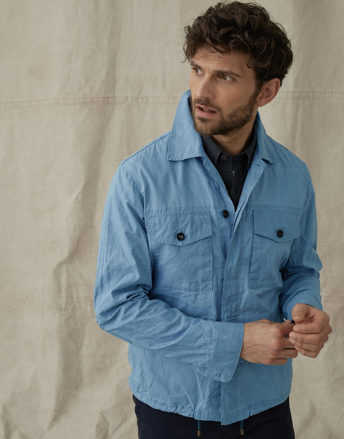 Belstaff Recon Overshirt in Airforce Blue