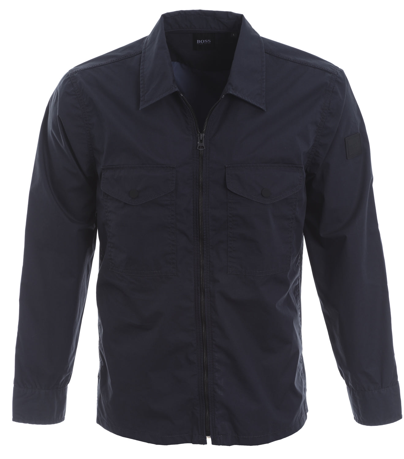 BOSS Lovel-Zip_7 Overshirt in Navy