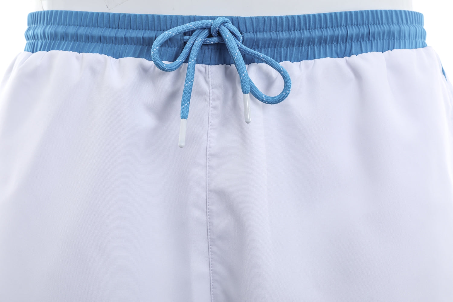 BOSS Starfish Swim Short in White & Turquoise