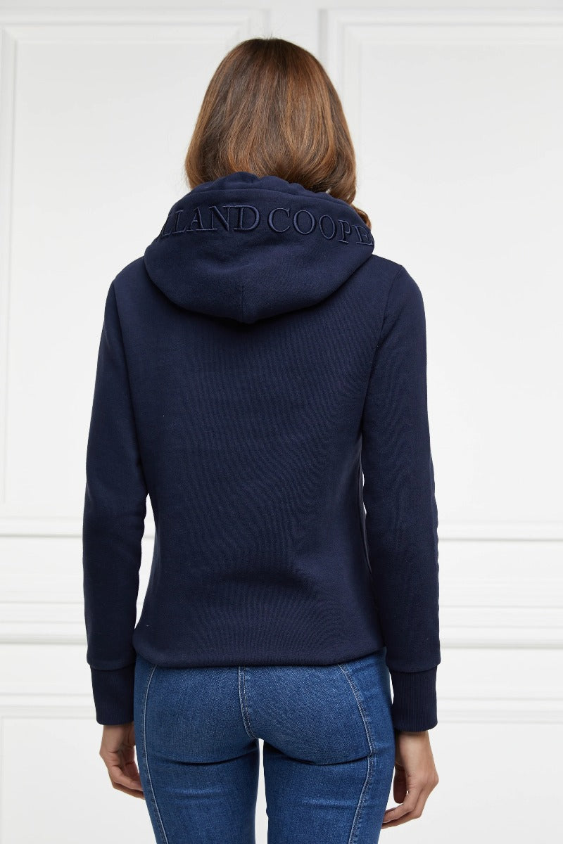 Holland Cooper The Essential Shield Hoodie in Ink Navy