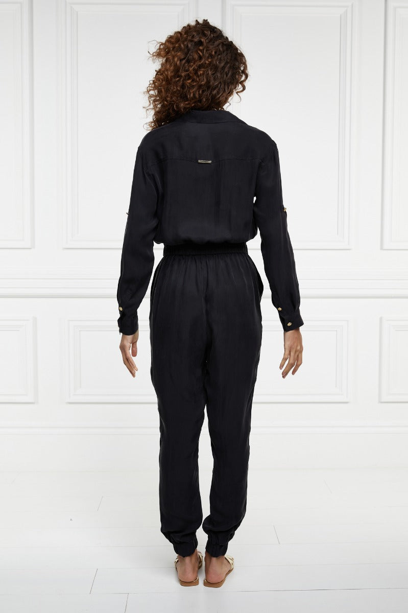 Holland Cooper Utility Jumpsuit in Black