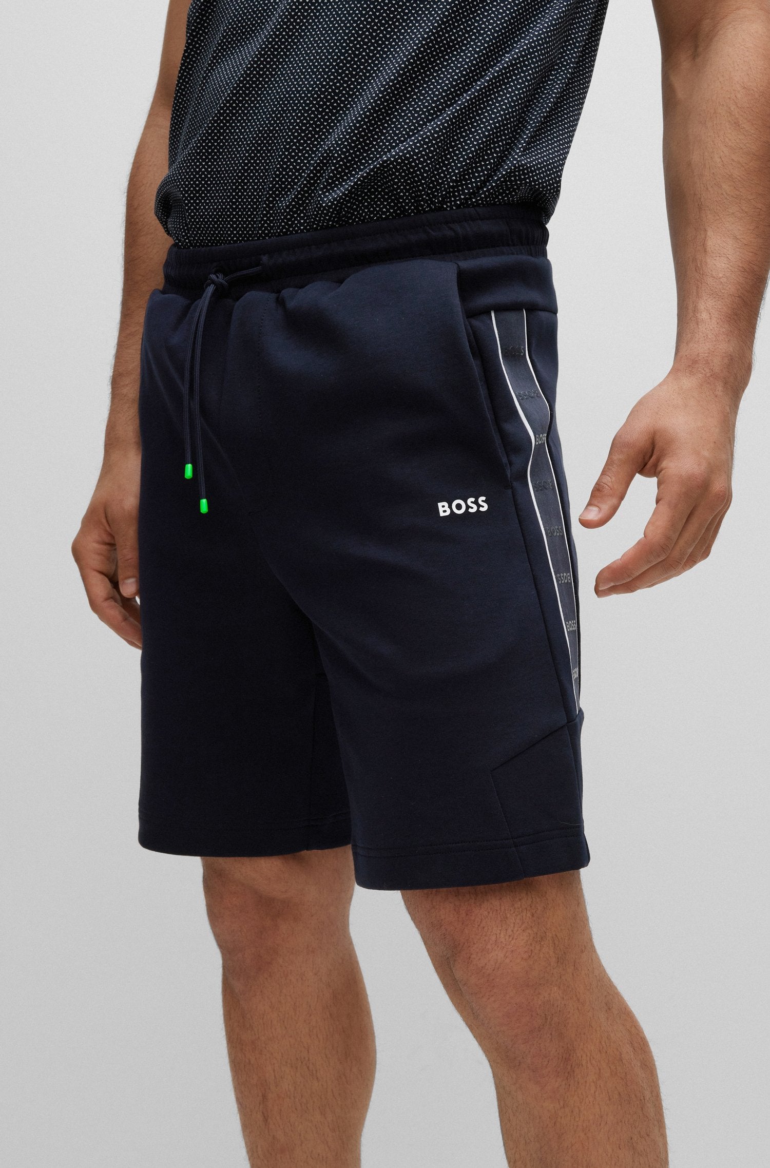 BOSS Headlo 1 Sweat Short in Navy