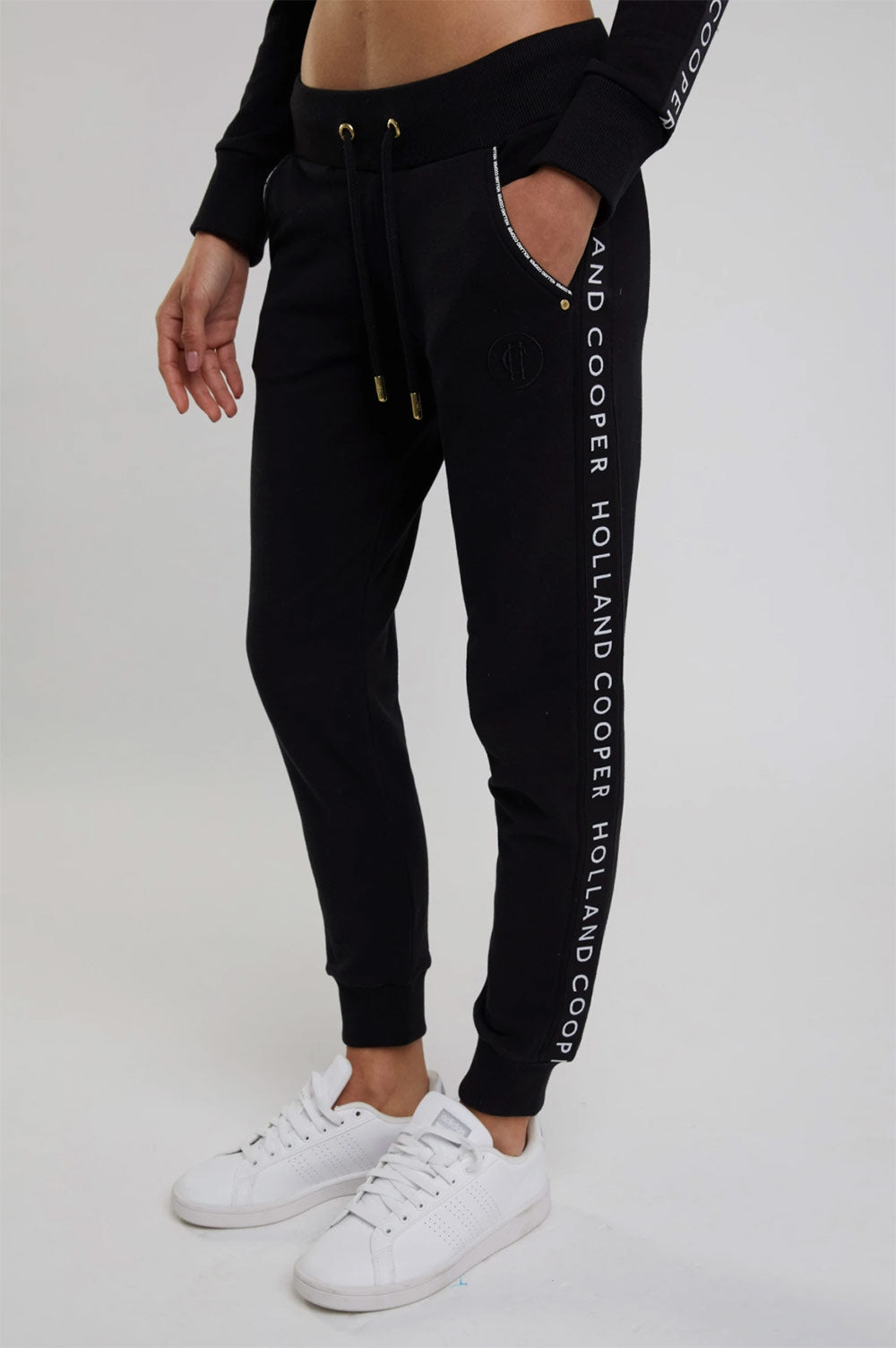 Holland Cooper Deluxe Ladies Jogger Sweat Pant in Black