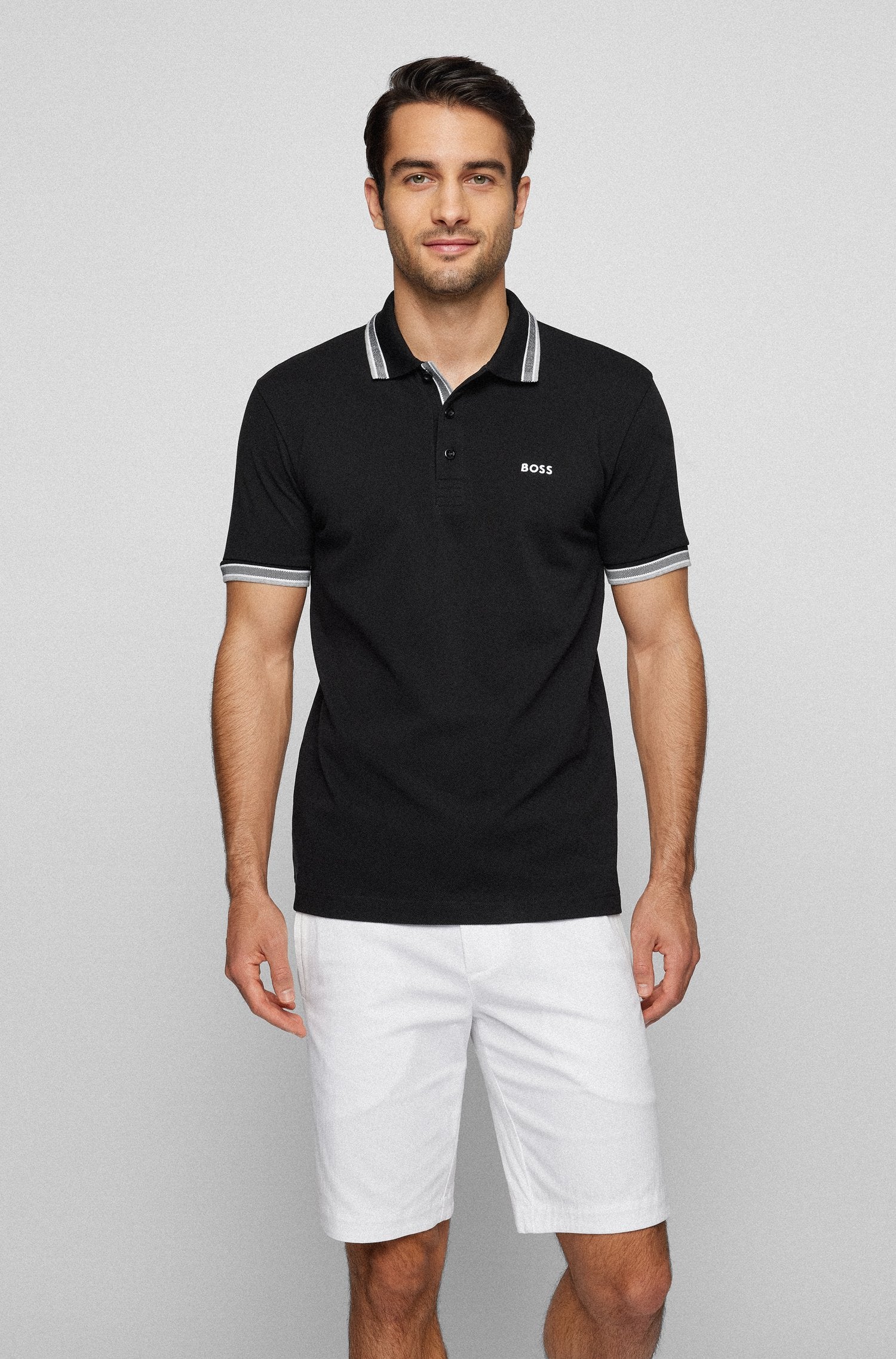 BOSS Paddy Polo Shirt in Black