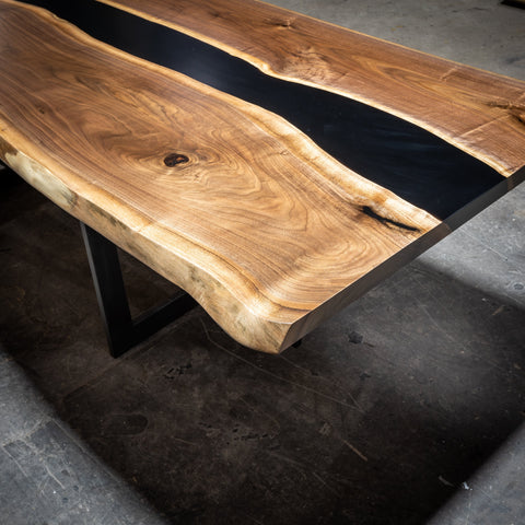 live edge furniture, live edge table chicago makers studio