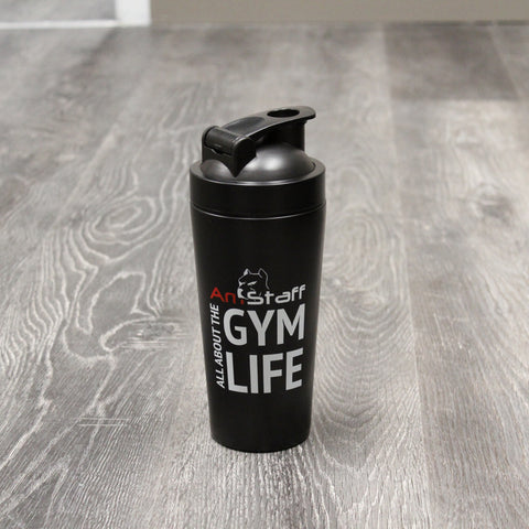 Workout Shaker Bottle Life Happens, Crossfit Helps, Stainless