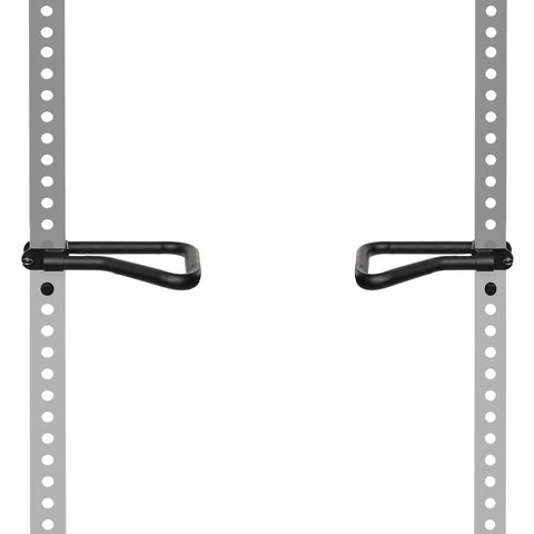 SYL Fitness J-Hooks Power Rack Attachment Barbell Holder/Squat Rack  Accessories J Cups, Fit 2x2 inch & 3x3 inch Square Tube