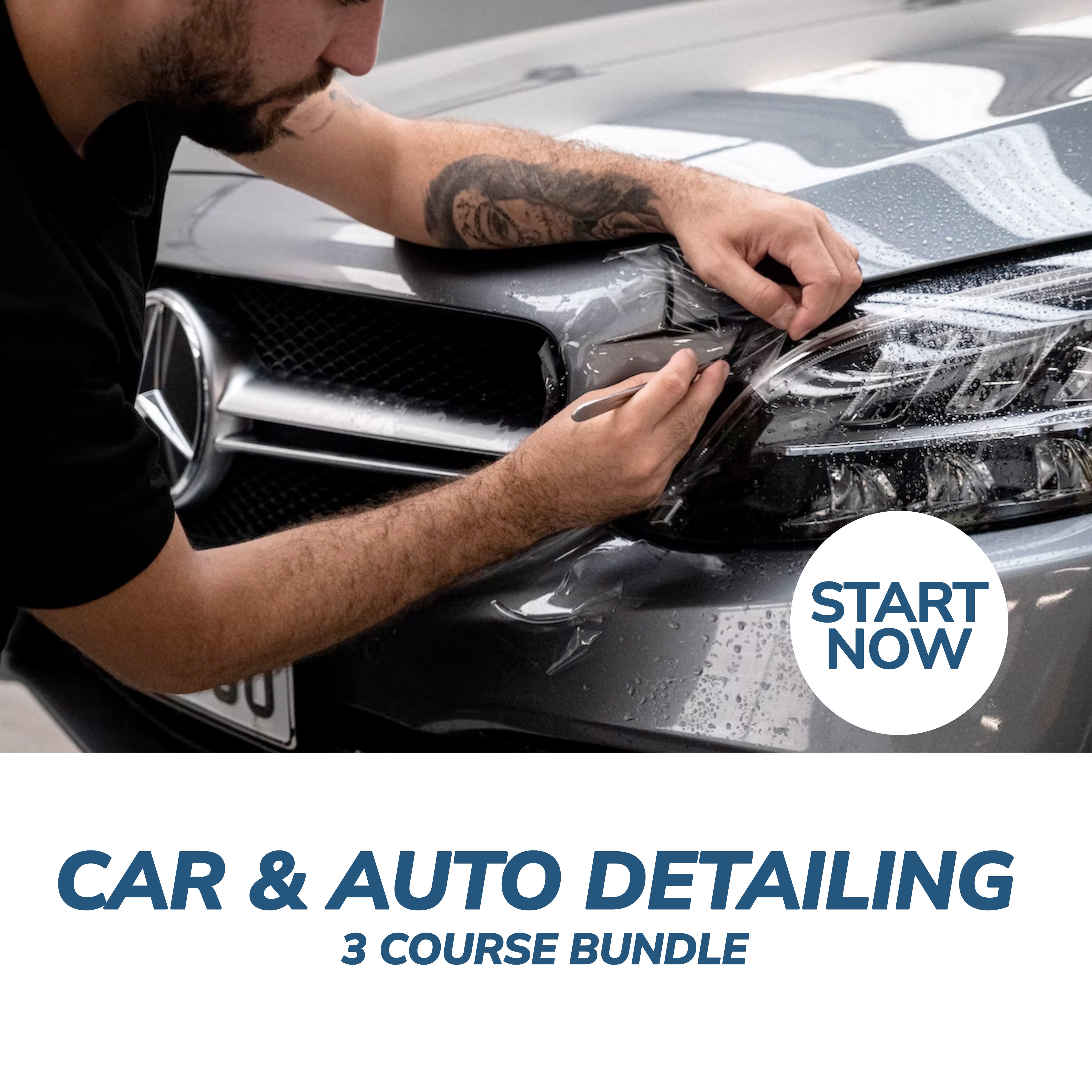 Image of Car and Auto Detailing Online Bundle, 3 Certificate Courses