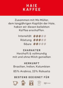 Haie Kaffee aus der Kölner Kaffeemanufaktur