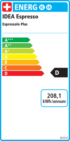 Idea Espressolo Plus Energieetikette