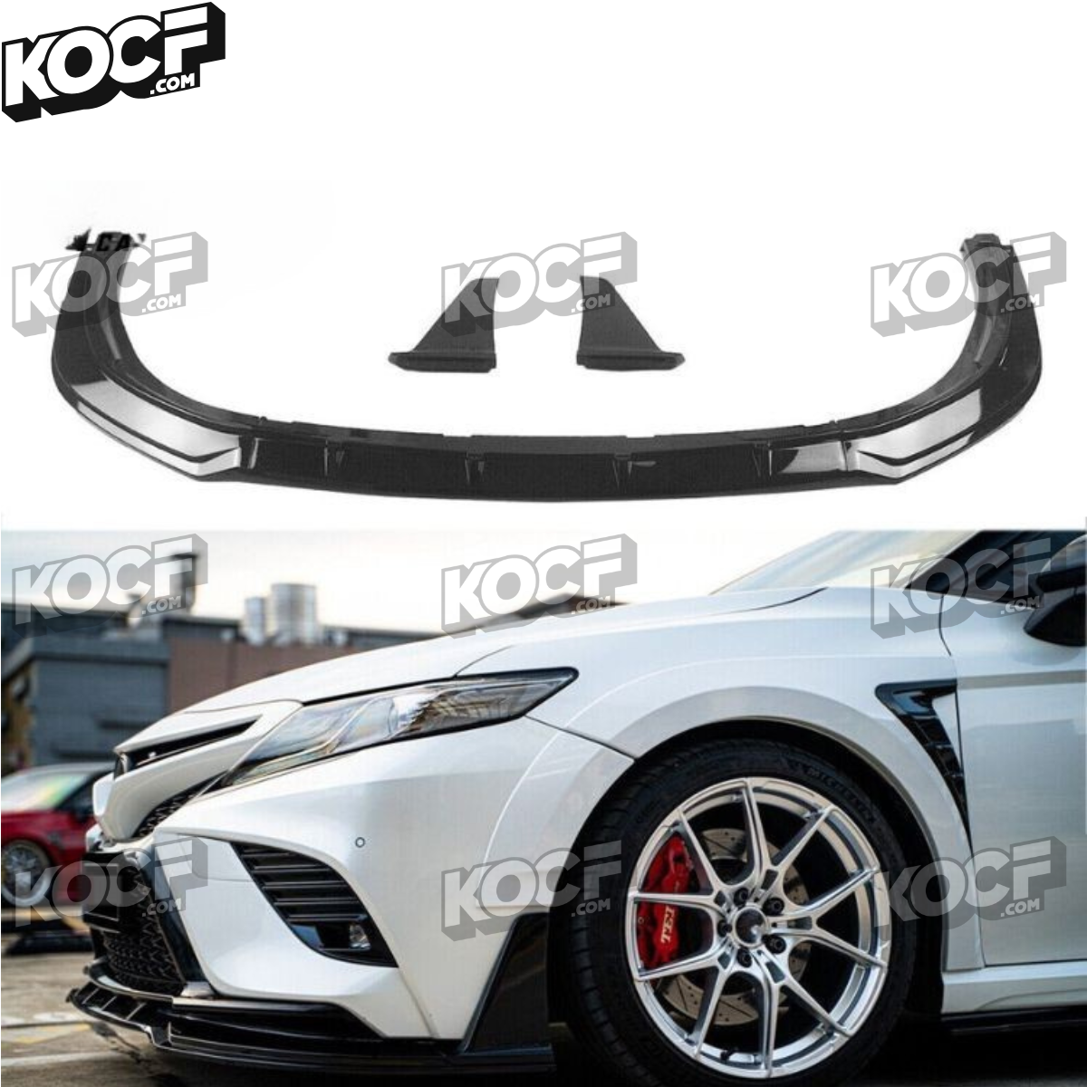 Yofer Front Lip V2 for 2018-2024 Toyota Camry Compatible Front Bumper Body Kit Lip