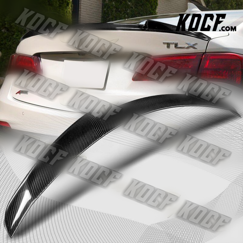 For 2015-2020 Acura TLX V-Style Real Carbon Fiber Rear Trunk Lid Spoiler Wing