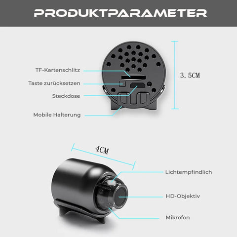 Oveallgo™ 1080P HD Nachtsicht Mini WIFI Kamera 