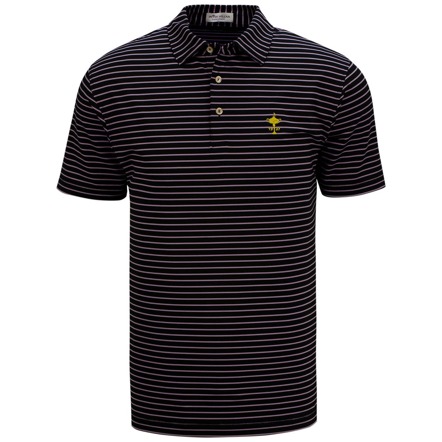 PETER MILLAR Hammered Performance Jersey Polo in Surfboard