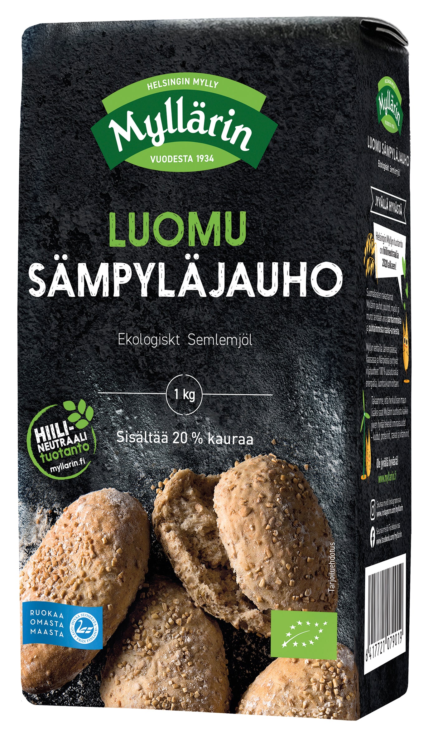 Myllärin 1kg Luomu Sämpyläjauho – 