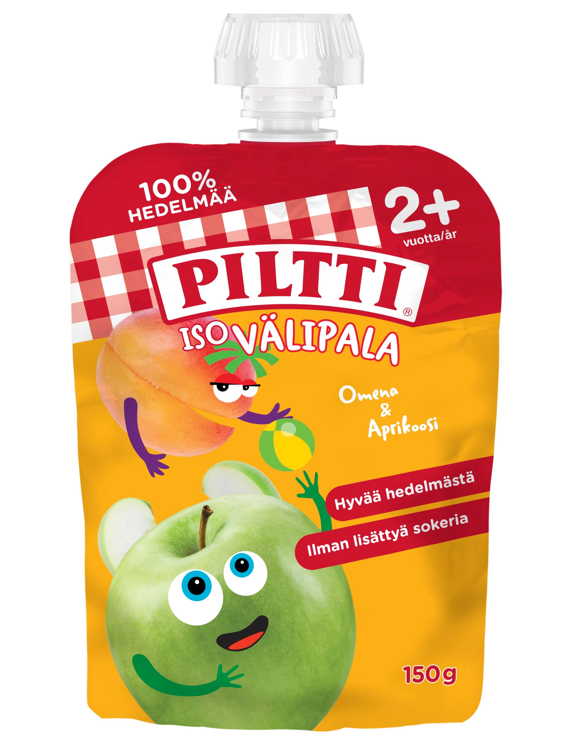 Piltti Iso Snack 150g Apple and Apricot 2+y portion bag 6 PCS MULTIPAC –  