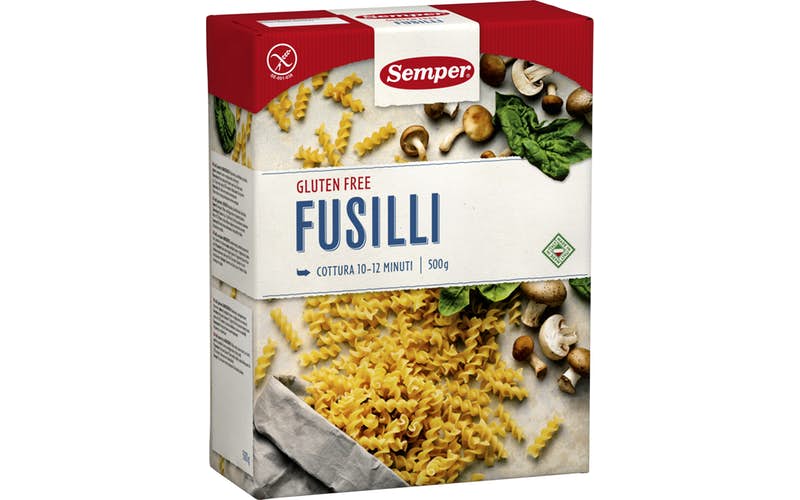 Semper Gluten-free Fusilli pasta 500g – 