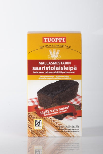 Tuoppi Saaristolaisleipä jauhoseos, laktoositon, maidoton, runsaskuitu –  