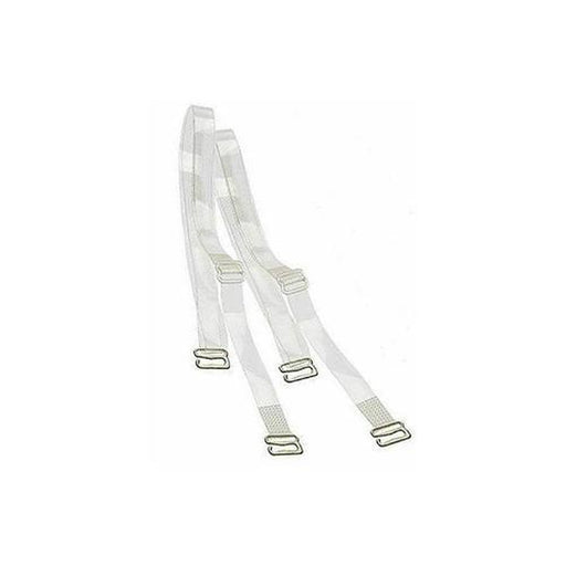 Clearly Gone: Invisible Clear Bra Straps Wide (20 mm), Quality Metal Hooks,  1 Pair