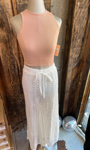 Beach Babe Pants in White - GrittyBelleBoutique