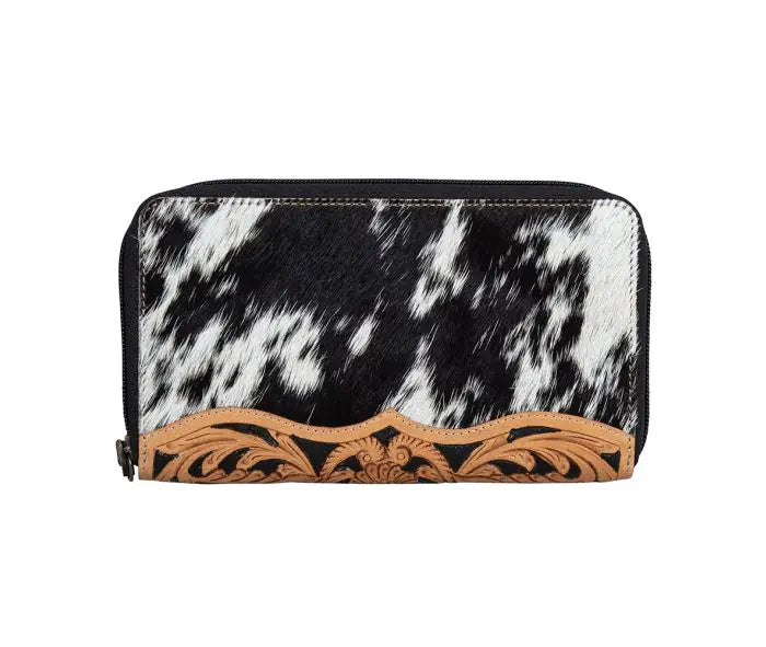 Darrington Ranch Cowhide Tooled Wallet