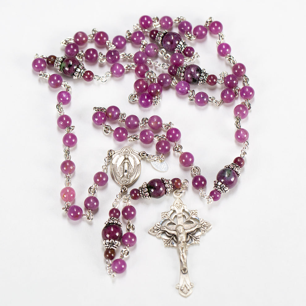 Ruby Rosary – Rosaries and Chaplets by Sue Anna Mary