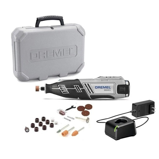 Dremel 8050-N/18 Micro Cordless Rotary Tool Kit with Docking Station-  Engraver, Polisher, and Detail Sander- Ideal for Glass Engraving, Wood  Carving