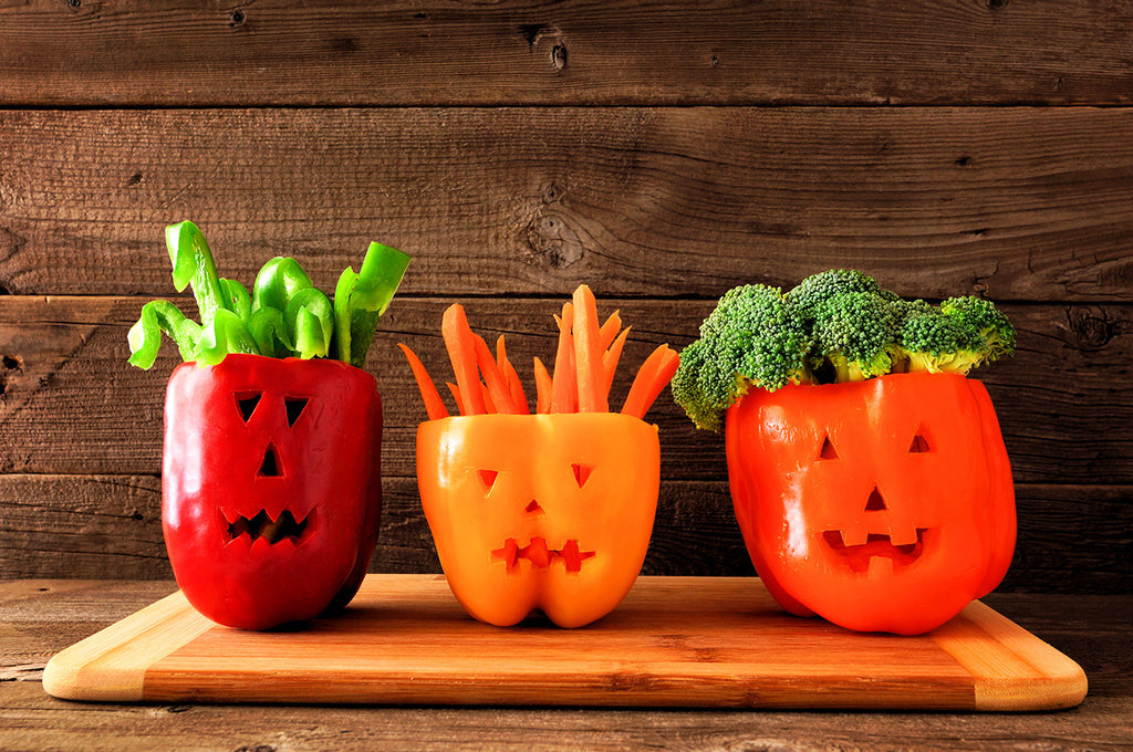 Halloween Treat - Veggie Jack-O'-Lanterns