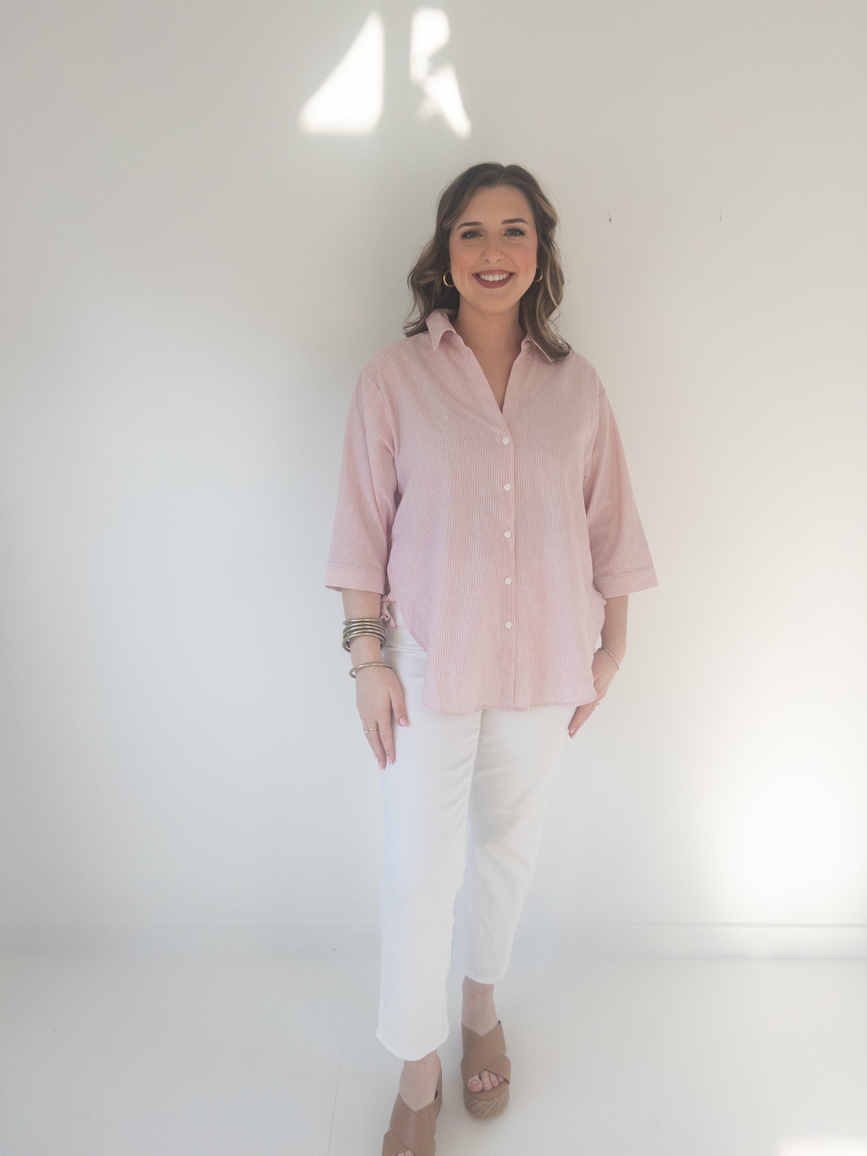 Pink Stripe Top