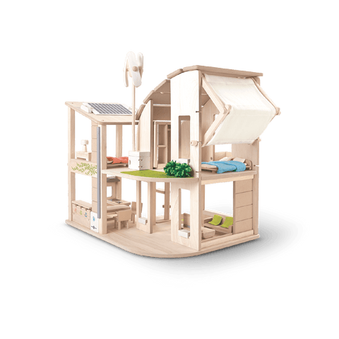 PlanToys Green Dollhouse With Furniture