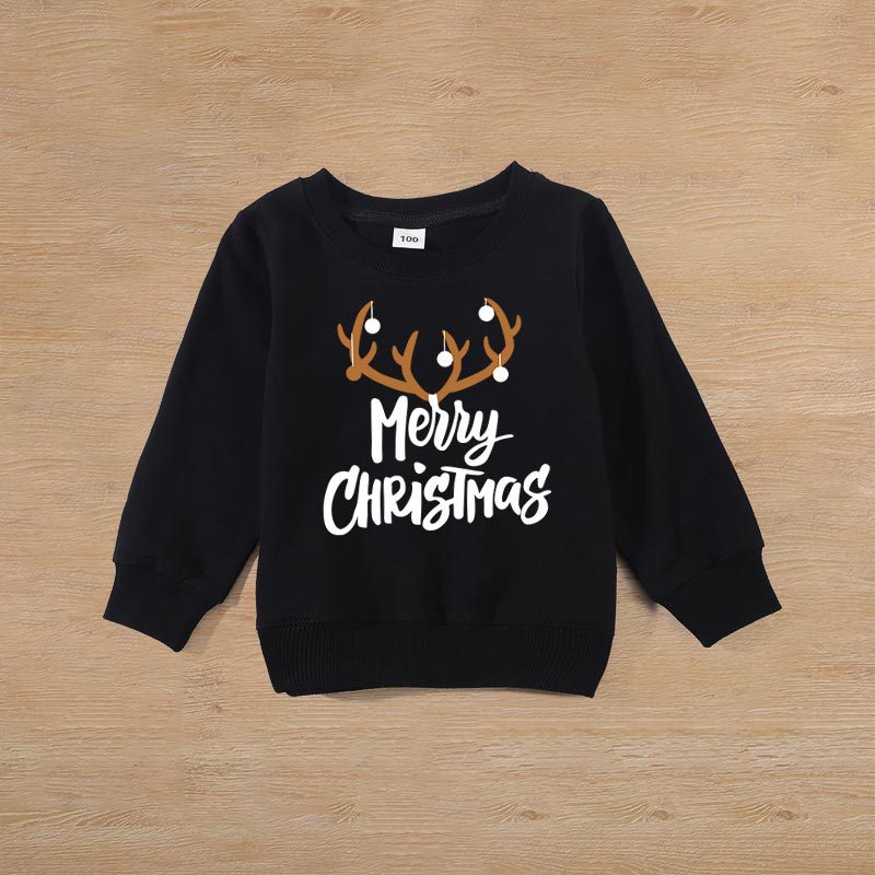 Long sleeve top Christmas series Family sweater