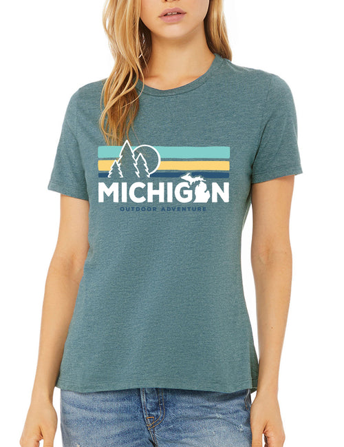 Michigan Native T-Shirt Unisex M / Heather Deep Teal