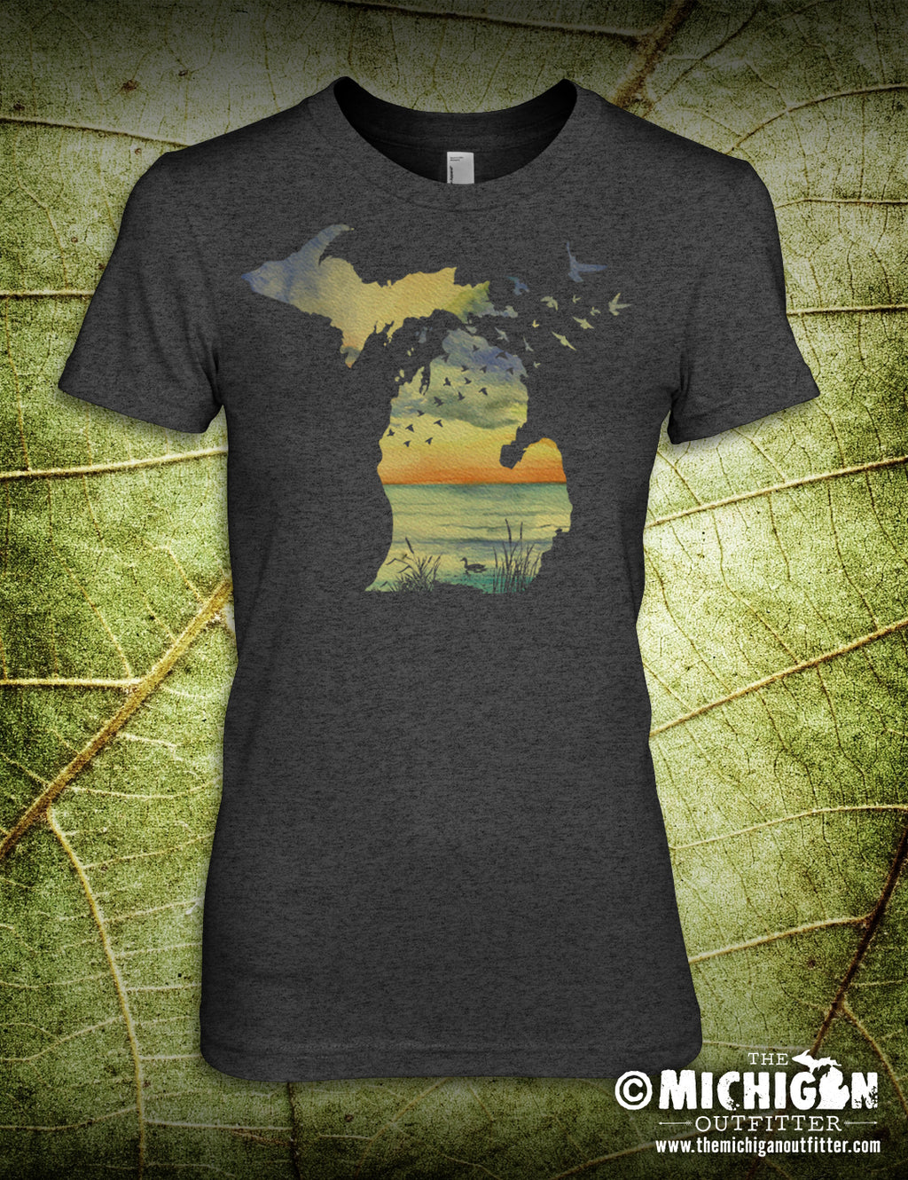 Michigan Native T-Shirt Unisex M / Heather Deep Teal