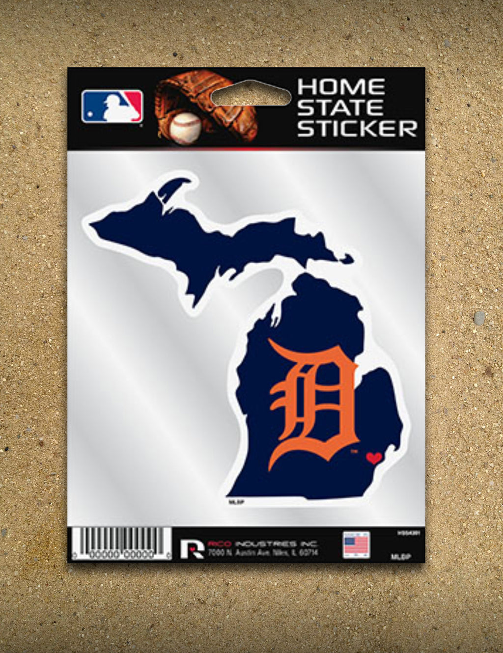 Detroit Tigers D (Orange) Precision Cut Decal / Sticker