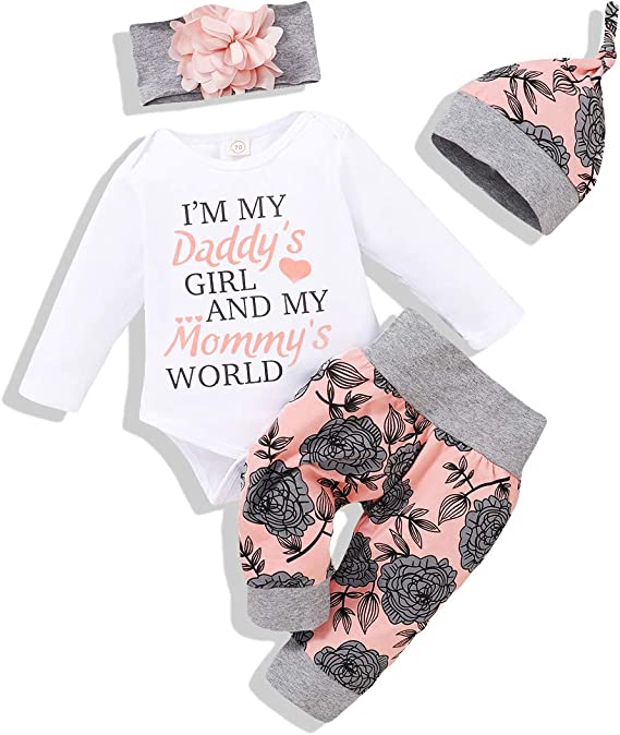 Renotemy Newborn Baby Girl Clothes Outfits