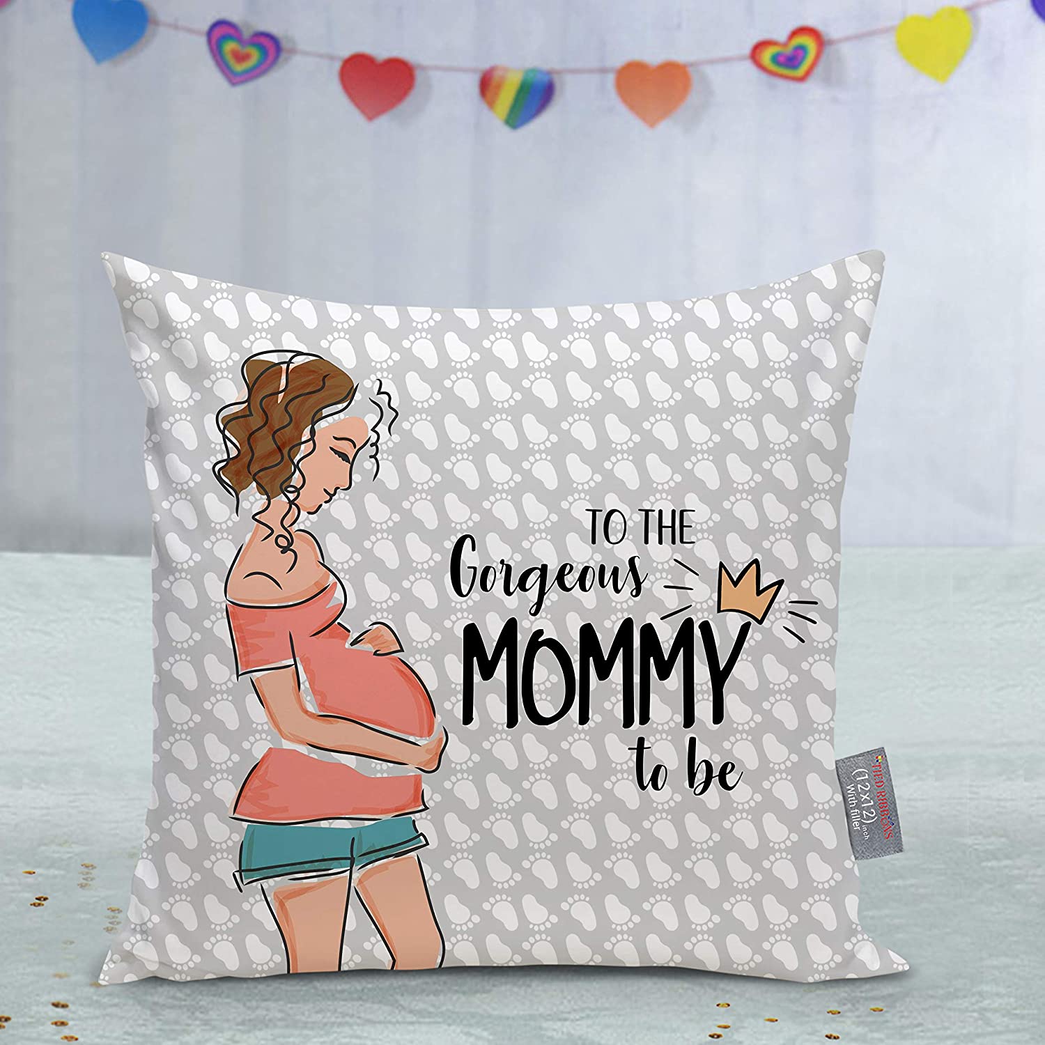 TIED RIBBONS to Be Mom Pregnancy Cushion
