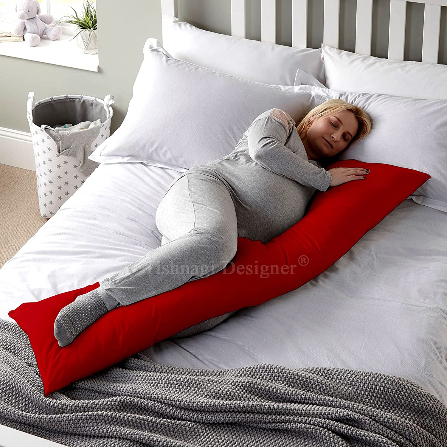 Tishnagi Designer Cotton Long Body Pillows