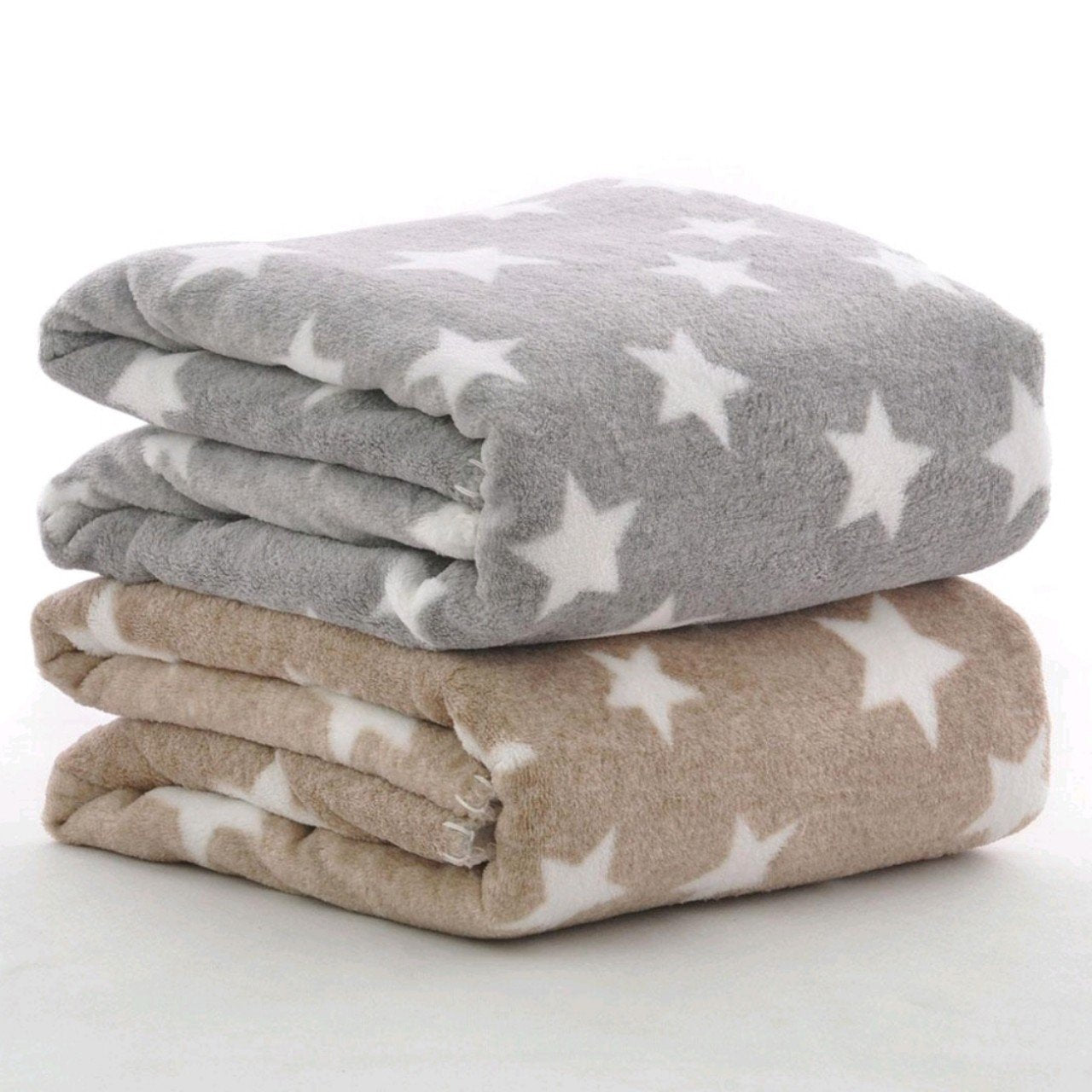 BRANDONN Fleece New Born All Season Ultrasoft Single Baby Blanket
