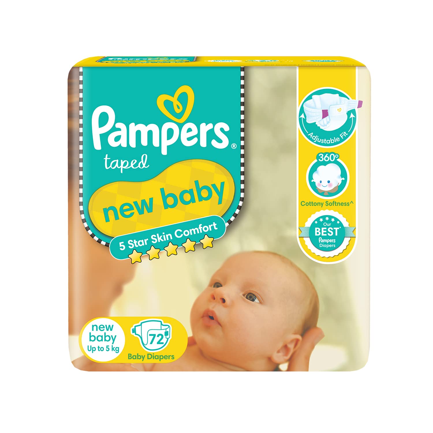 Pampers Taped New Baby Diapers