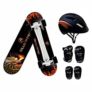 Jaspo Dragon Fire Fiber Skateboard
