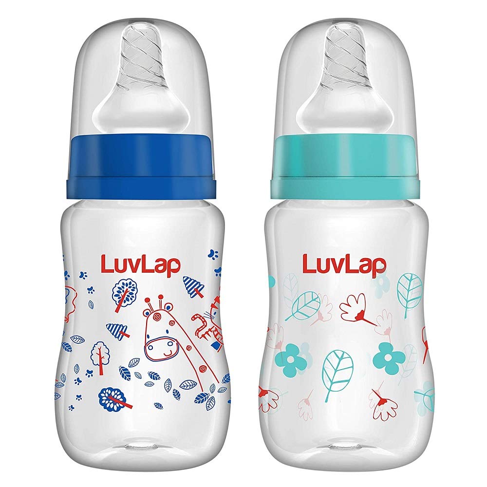 Luvlap Anti Colic Slim Regular Neck Essential Baby Feeding Bottle