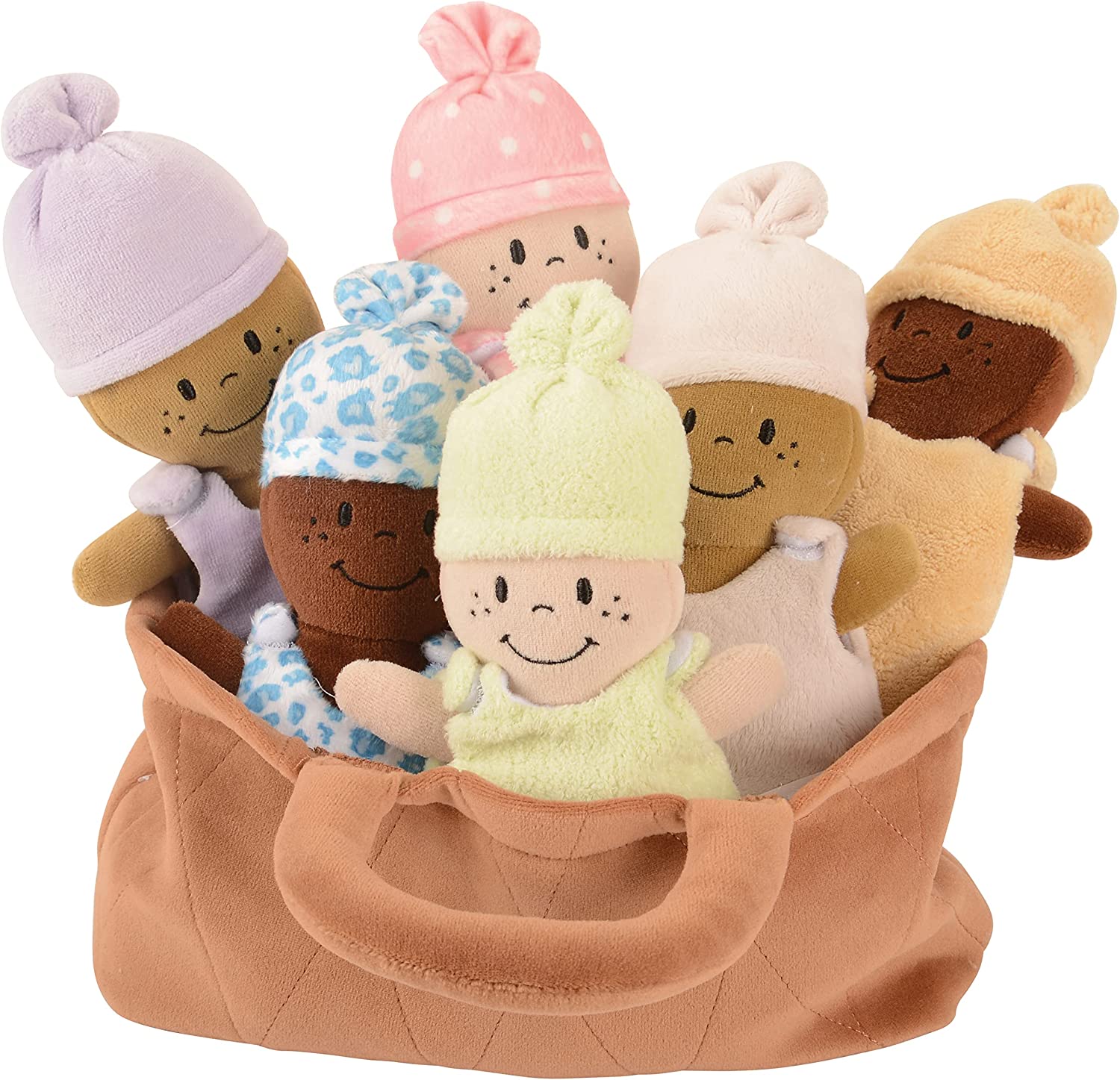 Creative Minds Basket of Babies Plush Dolls