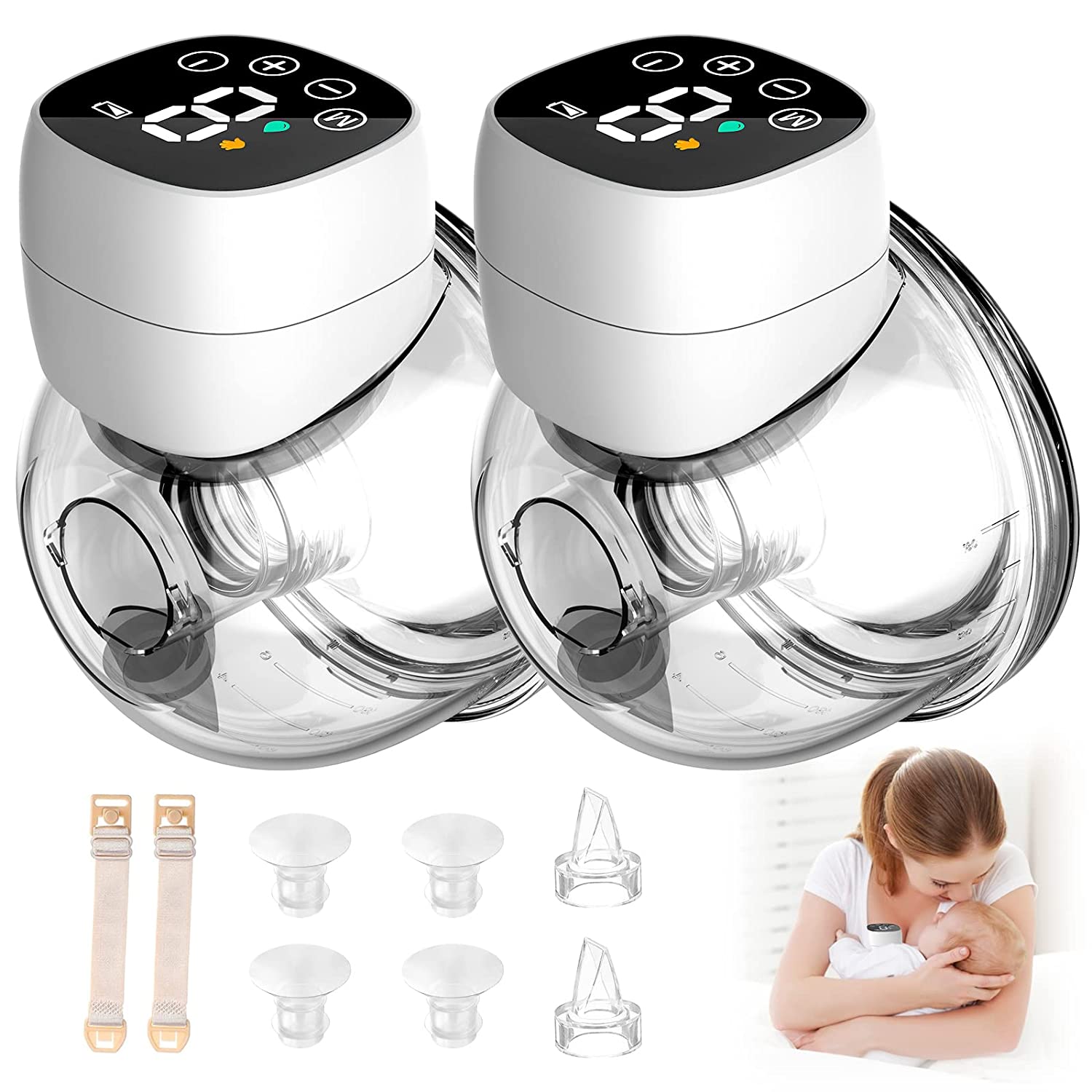 Akaho Low Noise Hands Free Breast Pump