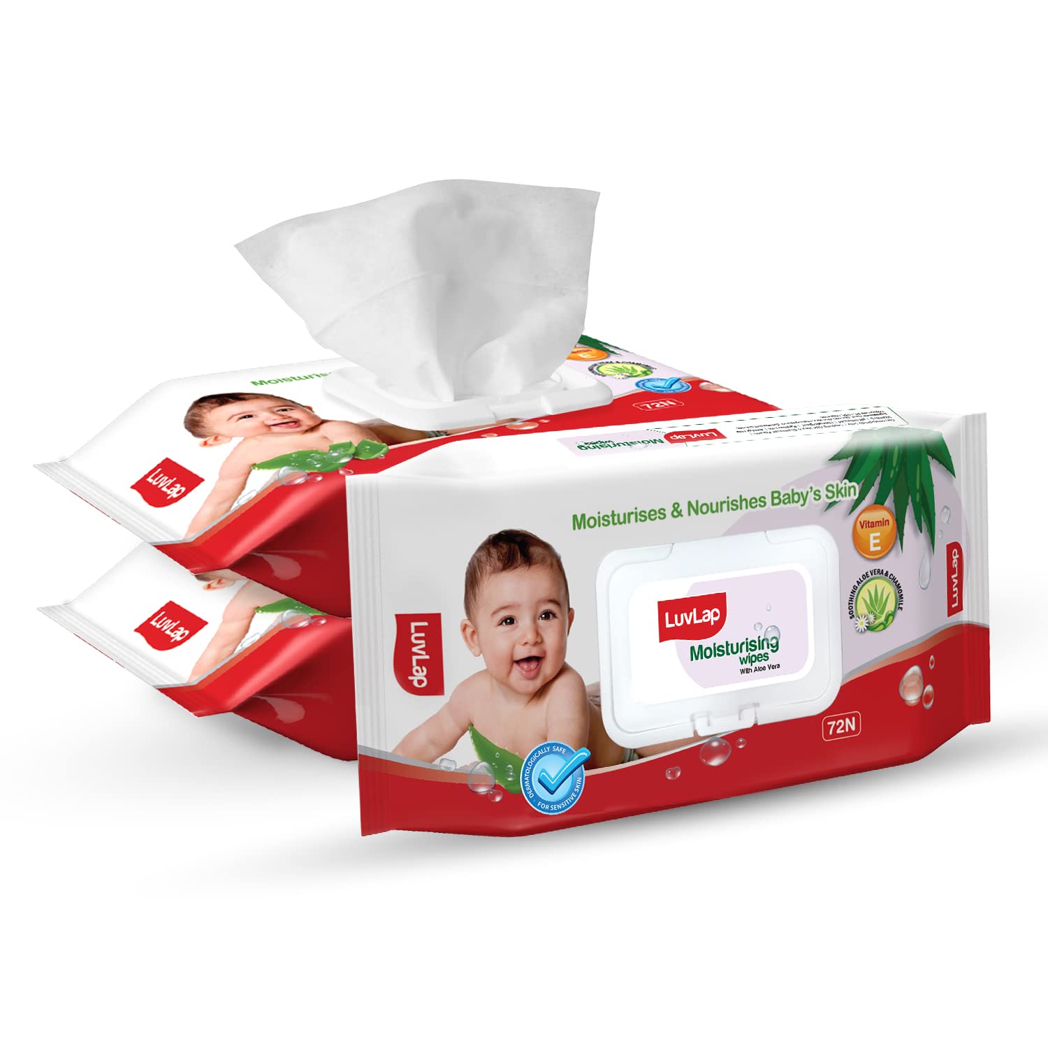 LuvLap Moisturising Wipes with Aloe Vera