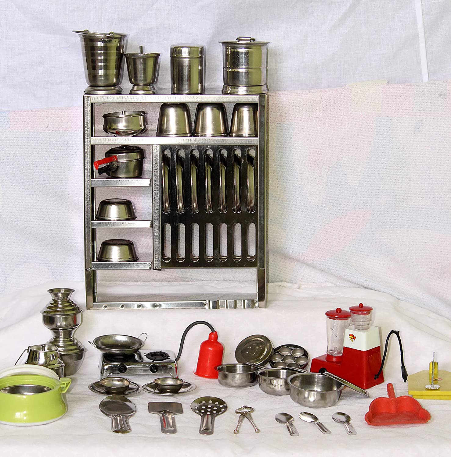 Tirtha Mini Stainless Steel Kitchen Set Toys