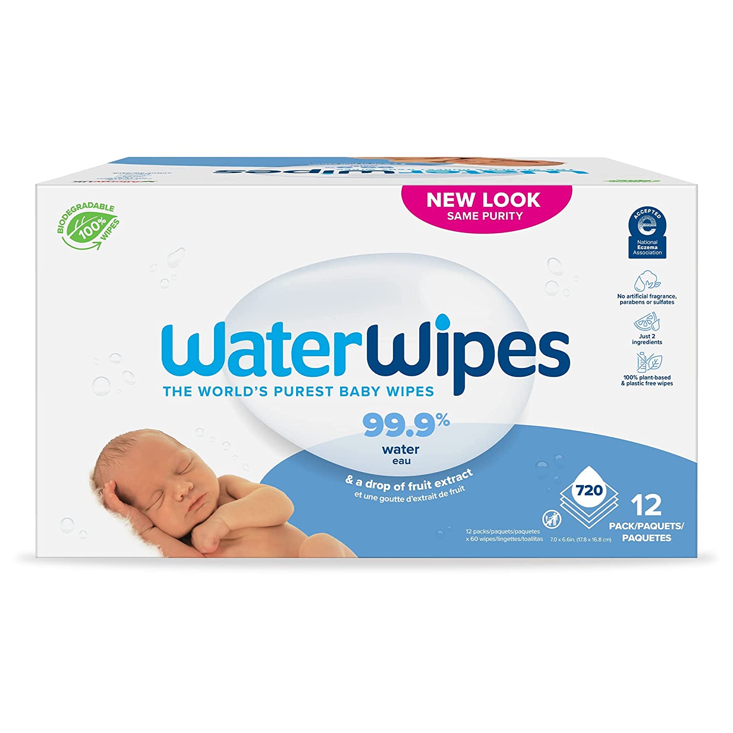 DermaH2O Baby Water Wipes