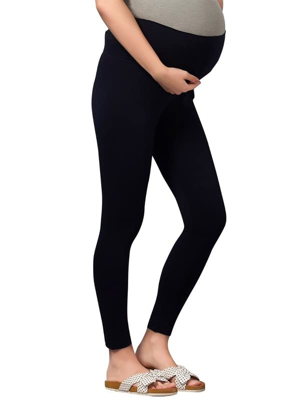 Easy Feed Slim Fit Cotton Maternity Leggings